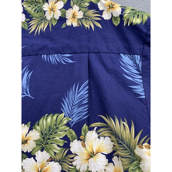 Vintage KY's Hawaiian Aloha Camp Shirt Size 2XL Floral Cotton Button Up USA - Picture 11 of 14